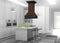 36" Wooden Wall Mount Range Hood in Antigua and