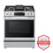 LG LSGL6335F 6.3 cu ft. Smart wi-fi Enabled ProBake Convection(R) InstaView(R) Gas Slide-In Range with Air Fry