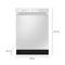 MIDEA MDF24P2BWW Midea 52 dBA Front Control Dishwasher with Interior Light