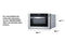 SUMMIT MDR245SS 24" Wide Built-in Drawer Microwave