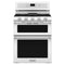 KITCHENAID KFGD500EWH 30-Inch 5 Burner Gas Double Oven Convection Range - White