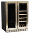 Dual Zone Beverage/Wine Center - A124DZ-S
