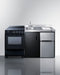 63" Wide All-in-One Kitchenette with Electric Range