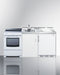 72" Wide All-in-One Kitchenette with Electric Range