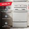 30-inch Electric Range with Easy-Clean Glass Door