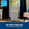 Ge® 50 Pint Portable Dehumidifier With Smart Dry For Wet Spaces