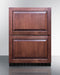 24" Wide 2-Drawer Refrigerator-Freezer (Panels Not Included)