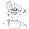110 CFM Decorative Bathroom Exhaust Fan with LED Light in , ENERGY STAR