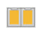 30″ Outdoor Double Access Doors