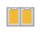 30″ Outdoor Double Access Doors