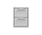16″ Outdoor Double Storage Drawers