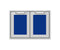 30″ Outdoor Double Storage Doors