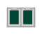 30″ Outdoor Double Storage Doors