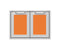 30″ Outdoor Double Storage Doors
