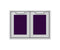 30″ Outdoor Double Storage Doors