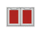 30″ Outdoor Double Storage Doors