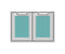 30″ Outdoor Double Storage Doors