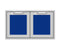 36″ Outdoor Double Storage Doors
