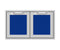 36″ Outdoor Double Storage Doors