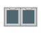 36″ Outdoor Double Storage Doors