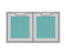 36″ Outdoor Double Storage Doors