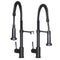 Autograph Edition Apollo Pull Down Spring Single Handle Kitchen Faucet In Matte Black