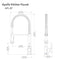 Autograph Edition Apollo Pull Down Spring Single Handle Kitchen Faucet In Polished Gold