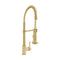 Autograph Edition Apollo Pull Down Spring Single Handle Kitchen Faucet In Polished Gold
