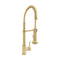Autograph Edition Apollo Pull Down Spring Single Handle Kitchen Faucet In Polished Gold