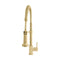 Autograph Edition Apollo Pull Down Spring Single Handle Kitchen Faucet In Polished Gold