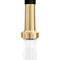 Autograph Edition Apollo Pull Down Spring Single Handle Kitchen Faucet In Matte Black And Champagne Bronze