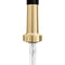 Autograph Edition Apollo Pull Down Spring Single Handle Kitchen Faucet In Matte Black And Champagne Bronze