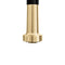 Autograph Edition Apollo Pull Down Spring Single Handle Kitchen Faucet In Matte Black And Champagne Bronze