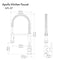 Autograph Edition Apollo Pull Down Spring Single Handle Kitchen Faucet In Matte Black And Champagne Bronze