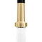 Autograph Edition Apollo Pull Down Spring Single Handle Kitchen Faucet In Matte Black And Champagne Bronze