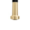 Autograph Edition Apollo Pull Down Spring Single Handle Kitchen Faucet In Matte Black And Champagne Bronze
