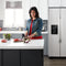 33-inch Side-by-Side Refrigerator with Dual Pad External Ice and Water Dispenser