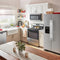 36-inch Wide Side-by-Side Refrigerator with Dual Pad External Ice and Water Dispenser - 25 Cu. Ft.