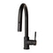 Autograph Edition Arthur Pull Down Single Handle Kitchen Faucet In Matte Black