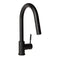 Autograph Edition Arthur Pull Down Single Handle Kitchen Faucet In Matte Black