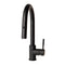 Autograph Edition Arthur Pull Down Single Handle Kitchen Faucet In Matte Black
