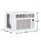 Ge® 6,000 Btu Electronic Window Air Conditioner For Small Rooms Up To 250 Sq Ft.