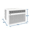 Ge® 18,000 Btu Smart Electronic Window Air Conditioner For Extra-large Rooms Up To 1000 Sq. Ft.