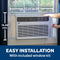 Ge® 12,000 Btu Smart Heat/cool Electronic Window Air Conditioner For Large Rooms Up To 550 Sq. Ft.