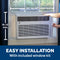 Ge® 18,000 Btu Smart Heat/cool Electronic Window Air Conditioner For Extra-large Rooms Up To 1000 Sq. Ft.
