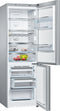 800 Series Free-standing fridge-freezer with freezer at bottom, glass door 23.5'' White
