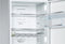 800 Series Free-standing fridge-freezer with freezer at bottom, glass door 23.5'' White
