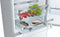 800 Series Free-standing fridge-freezer with freezer at bottom, glass door 23.5'' White