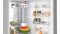 800 Series Free-standing fridge-freezer with freezer at bottom, glass door 24'', Total No Frost