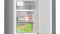 800 Series Free-standing fridge-freezer with freezer at bottom, glass door 24'', Total No Frost